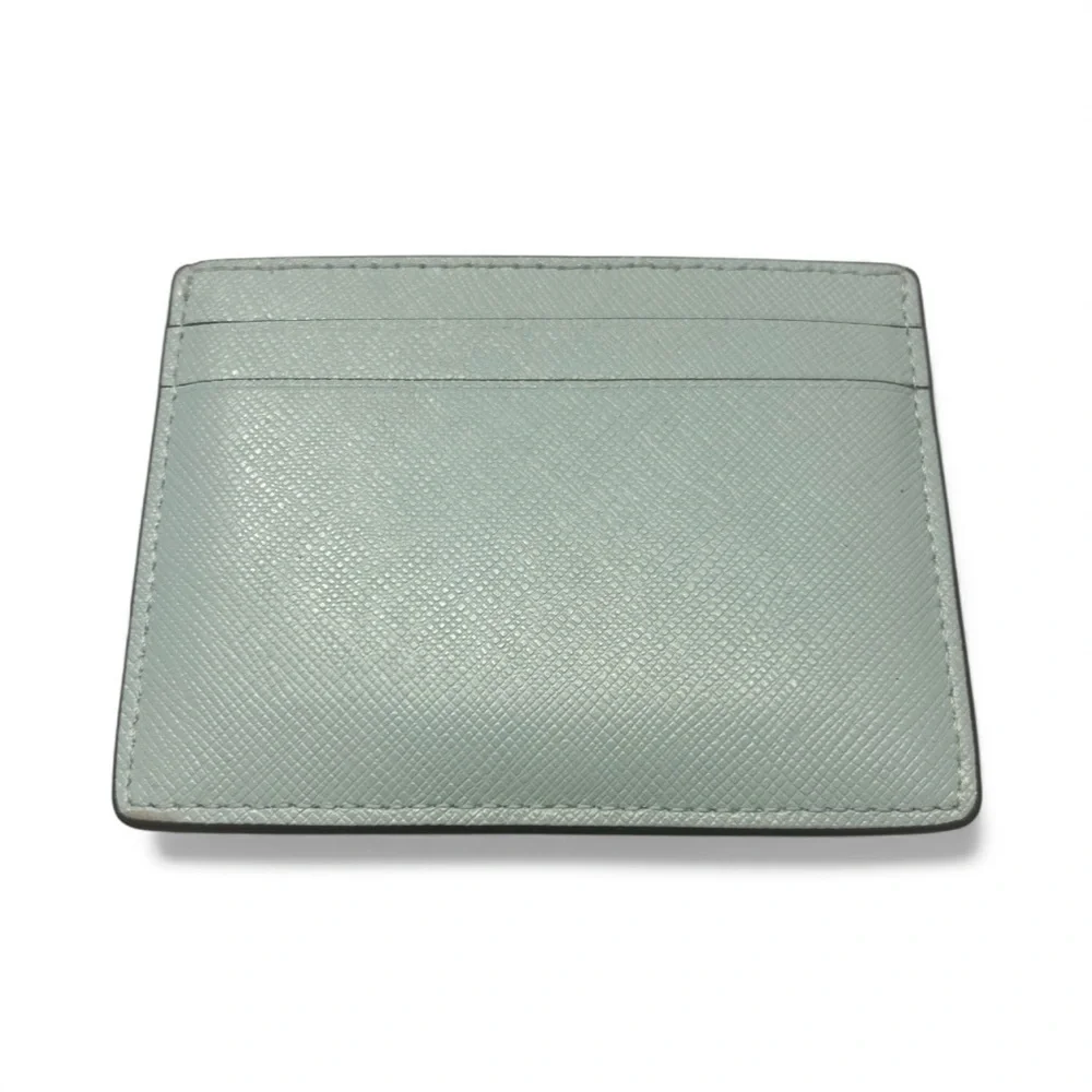Kate Spade Madison‎ Small Slim Card Holder Blue Glow Saffiano Leather pre loved